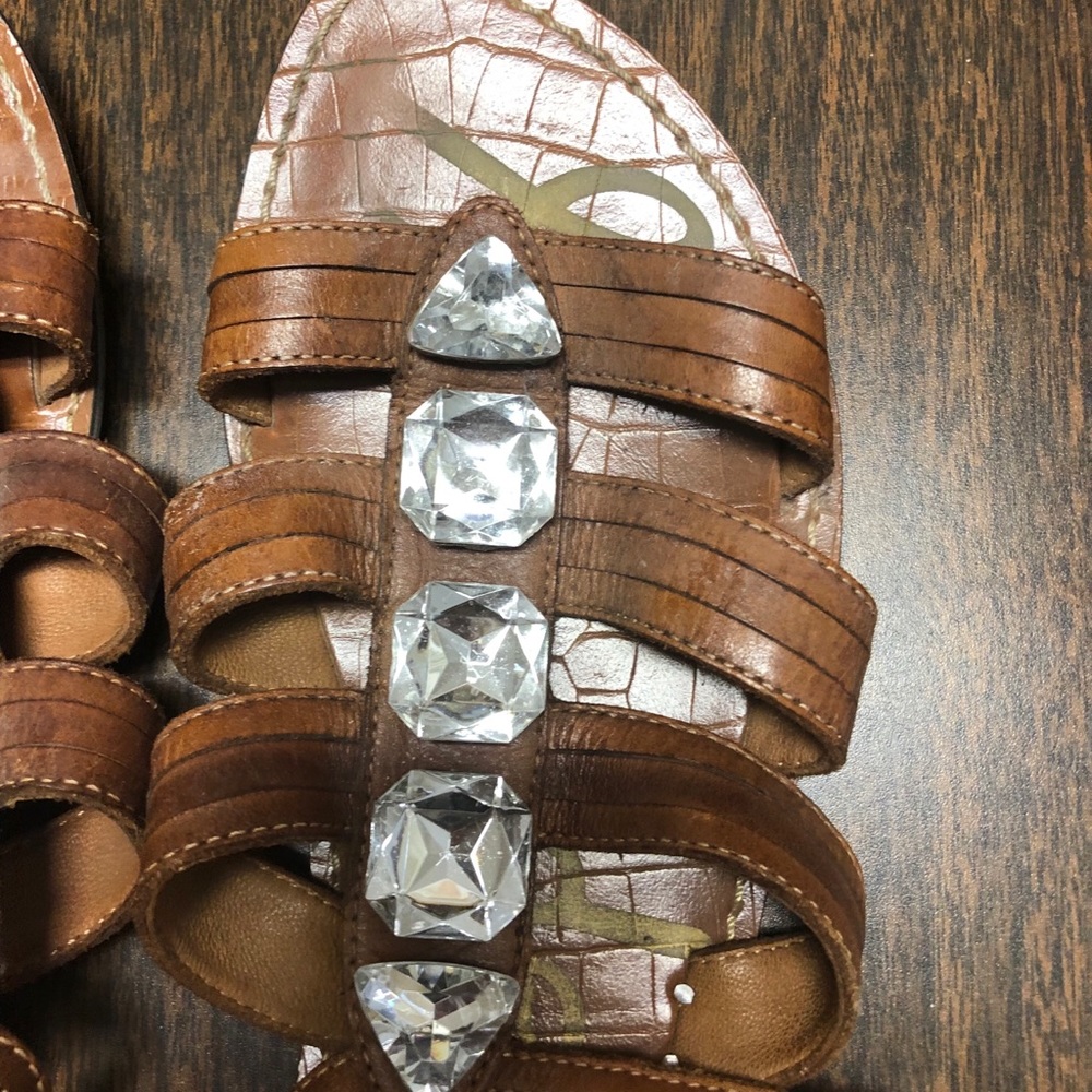 Sam Edelman Rhinestone Sandals Size 9.5 - Picture 2 of 5